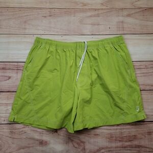 Standard Cloth Swim Trunks Mens 2XL XXL Green Quick Dry Lightweight Board Shorts